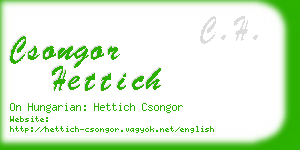 csongor hettich business card